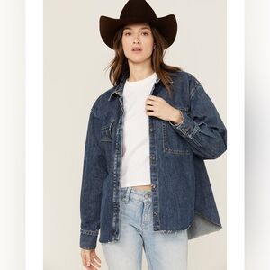 ARIAT BUTTON-DOWN DENIM SHACKET